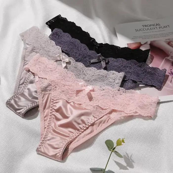 Felinus dámske sexy čipkované G-string nízky strih spodná bielizeň saténové nohavičky európske a americké zvádzanie Lingerie