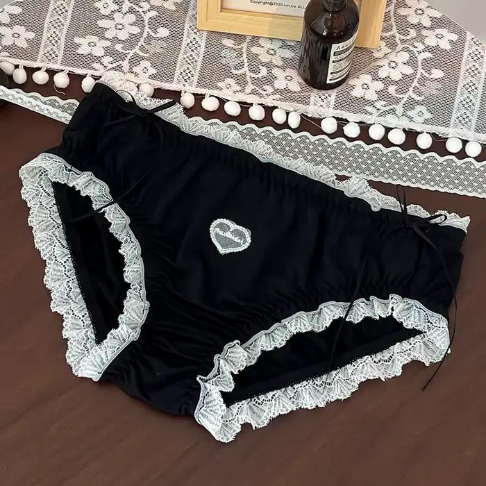 Sexy veľká veľkosť nohavičky ženská spodná bielizeň čipka jemné elastické spodné prádlo pre ženy