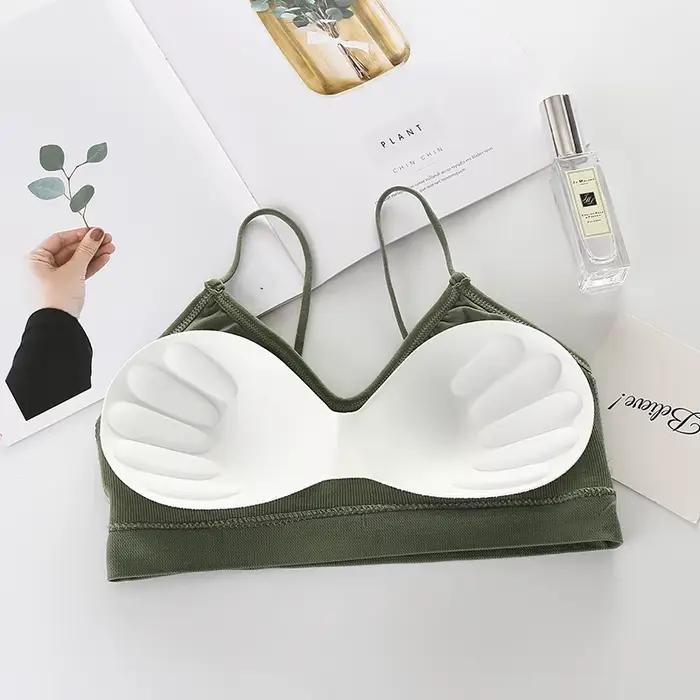 Soutien-gorge de sport dos nu pour femme, séchage rapide, élastique, rembourré, col en V, lingerie sexy, couleur unie, fitness, yoga, respirant