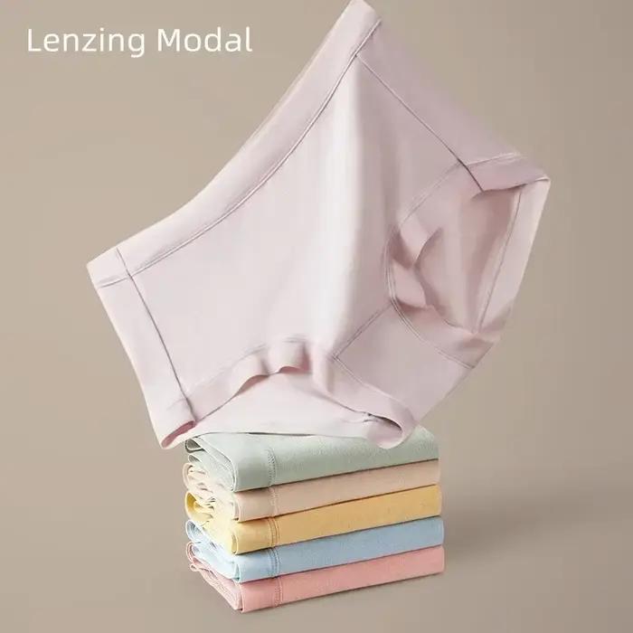Culotte en ModaL pour Femme, sous-vêtement féminin doux, confortable, de sécurité, court, respirant