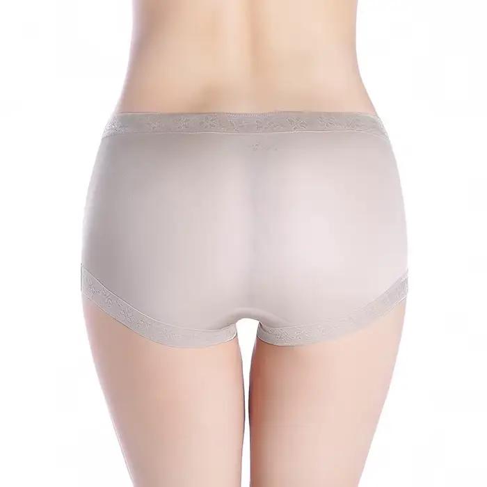 SuyaDream femmes 100% soie naturelle sans couture culotte taille moyenne Boxer sous-vêtements de santé 2025 rose nu noir