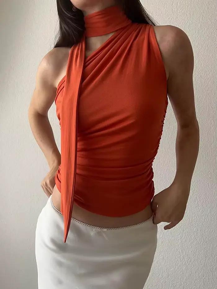 Sexy dámsky tielko s odhaleným chrbtom