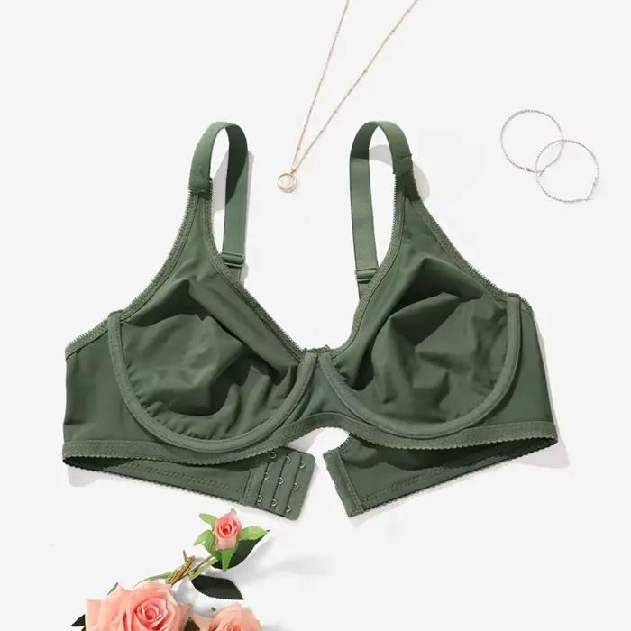 BEAUWEAR podprsenka s kosticami pre veľké prsia žena hladká veľká veľkosť podprsenky pre ženy tenká spodná bielizeň bez podšívky 0XL-5XL