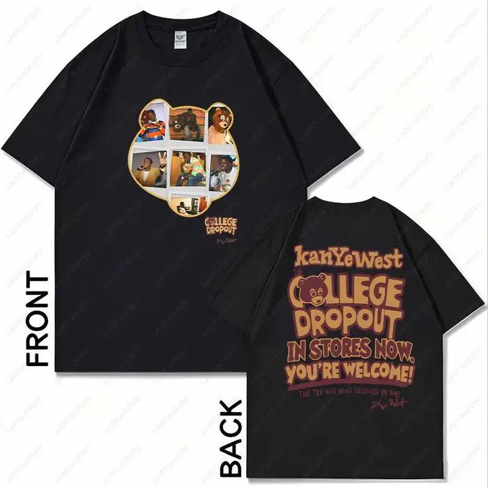 Kanye West najlepší slávny opustený grafický tričko pre mužov ženy Hip Hop Rap Vintage