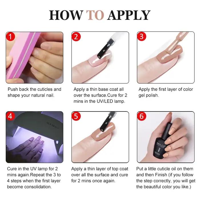 NAILCO 131 farieb gélový lak na nechty LED UV Gél Semi Permanent 15ML Gél Nail Art hybridné laky všetko na manikúru