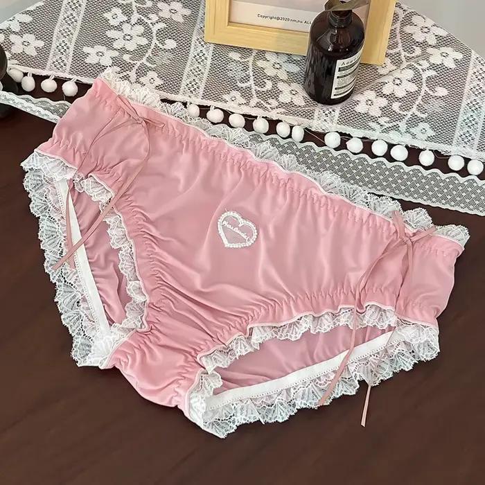 Sexy veľká veľkosť nohavičky ženská spodná bielizeň čipka jemné elastické spodné prádlo pre ženy