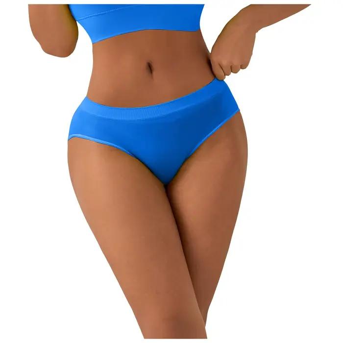 Lingerie Sexy pour femmes, couleur unie, culotte délicate Ultra-fine, taille basse, sous-vêtements respirants, pur désir, culotte sans couture