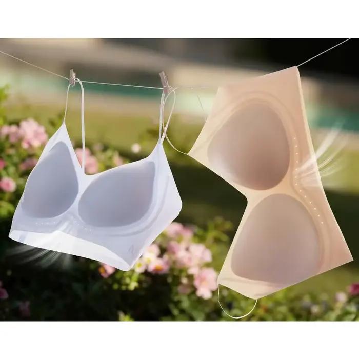Soutien-gorge à fines bretelles parfumé aux fleurs de thé, ultra-fin, lisse, sculptant, pour petites poitrines, sans couture, confortable et frais, lingerie féminine S-XL 32-38