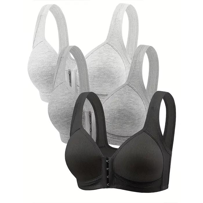 Soutien-gorge push-up de style européen et américain, sans armatures en acier, avec soutien-gorge à fermoir avant réglable