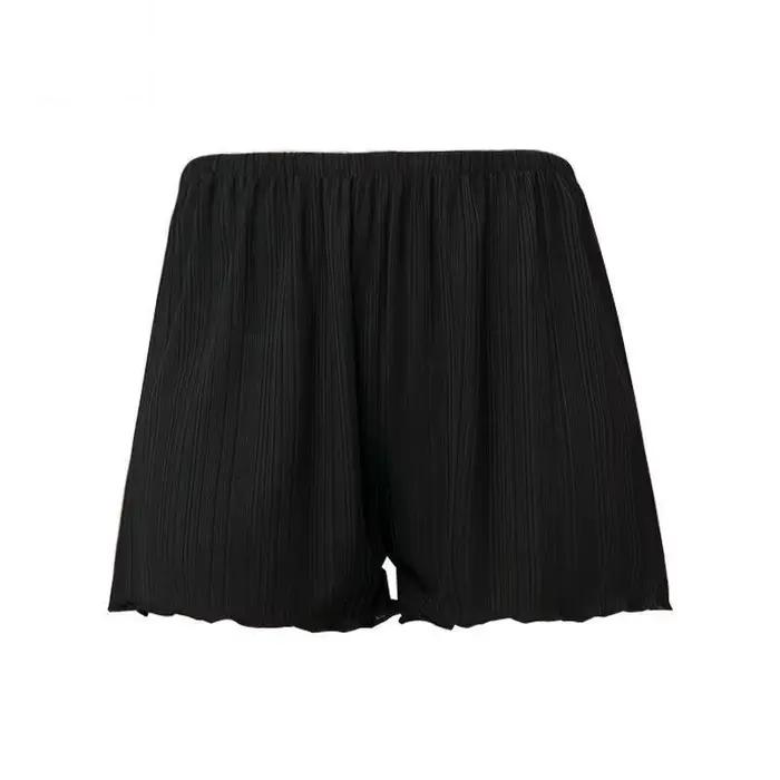 Short de pyjama uni pour femmes, vêtements de nuit doux, respirant, taille élastique, mode coréenne, nouvelle collection, été