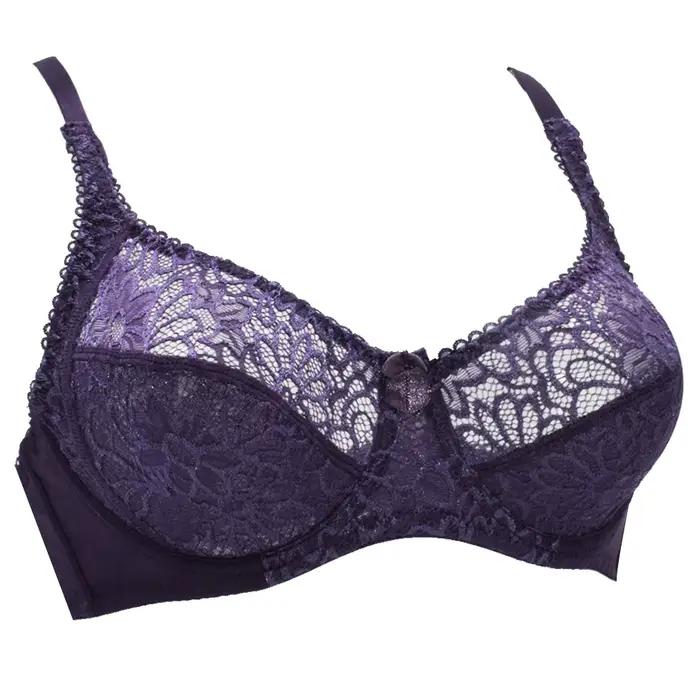 Soutien-gorge grande taille pour femmes, soutien-gorge en dentelle, Transparent, grand brassière, sous-vêtements, Lingerie Sexy, bonnet C D DD E F