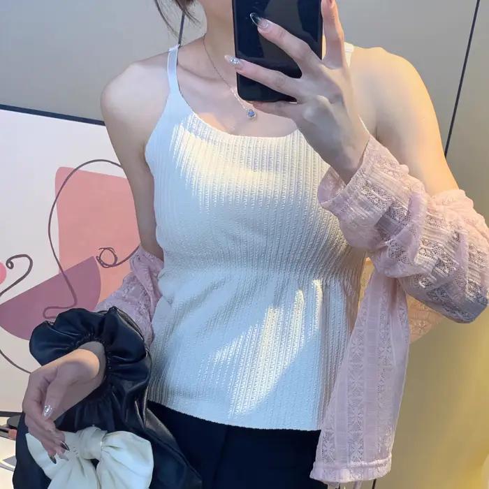Soutien-gorge d'été noir, corset, bralette grande taille, soutien-gorge anti-affaissement, débardeur, camisole et débardeurs, vêtements pour femme Traf, haut Traf Zara