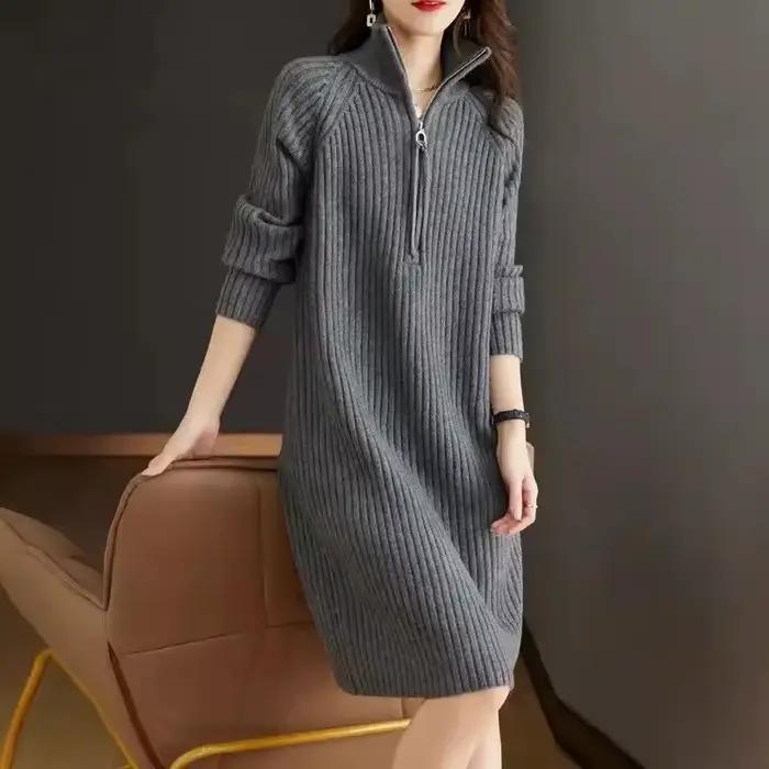 Dámske šaty s dlhým rukávom