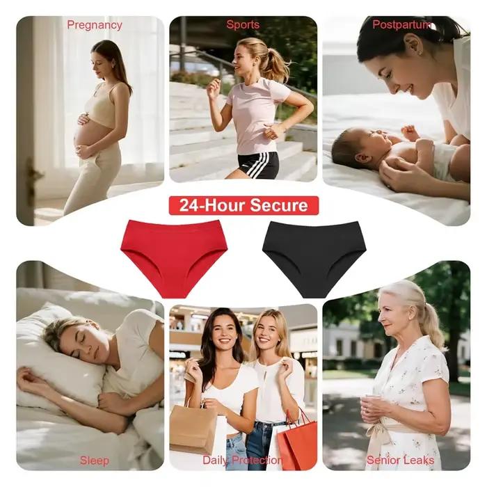 Culottes menstruelles waterproof sans serviettes hygiéniques pour femmes absorption intense grande taille confort durable usage quotidien et nuit occasions variées