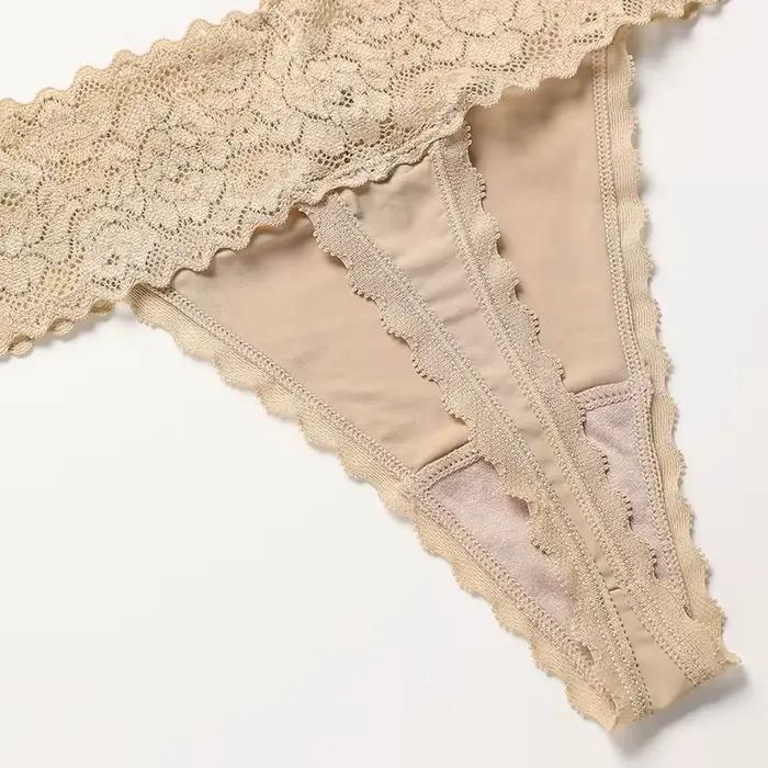 11 couleurs offre spéciale dentelle string culottes femme dentelle florale femmes culottes dames taille moyenne sans couture tongs femmes culottes