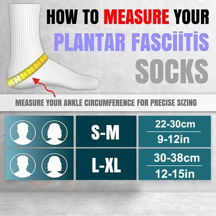 Attelle de fasciite plantaire, 1 paire, chaussettes de Compression nocturne, Supports de talon pour la douleur au talon, Support de fasciite plantaire, attelles de pied