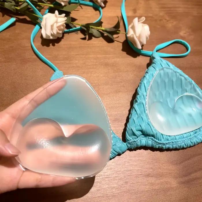 Coussinets de soutien-gorge réutilisables en silicone – Coussinets intérieurs push-up sans couture pour femmes | Hypoallergénique, idéal pour les bikinis