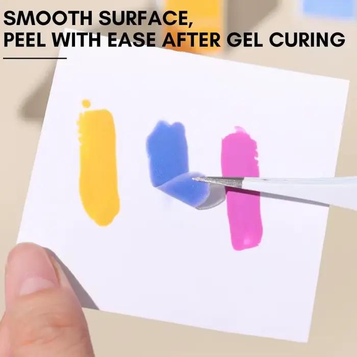 50 ks Gélový lak na nechty Papierová paleta na jedno použitie Nail Art samolepka