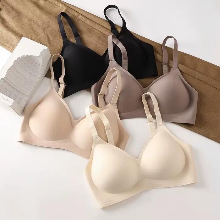 Soutien-gorge confortable sans couture pour femmes, sous-vêtements de rassemblement de petit buste, soutien doux, Lingerie Push Up, soutien-gorge intime respirant