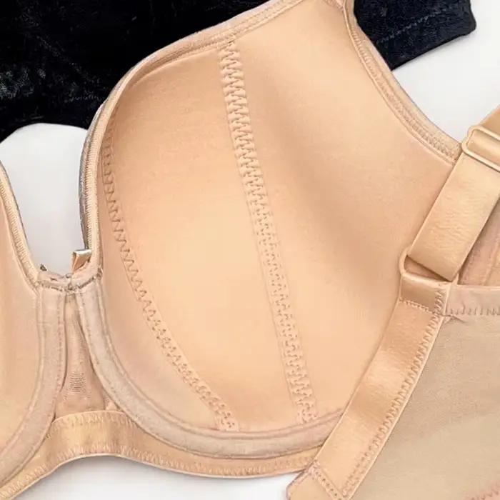 Soutien-gorge push-up en dentelle à couvrance totale pour femme, confortable, sans traces, anti-affaissement, bretelles larges, brodé, avec armatures, 75-95D E F G
