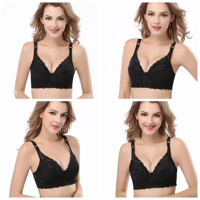 Soutien-gorge transparent grande taille 34 36 38 40 42 44 46 Bonnets B C D Marque Sexy Femme Dentelle Lingerie Push-up C306