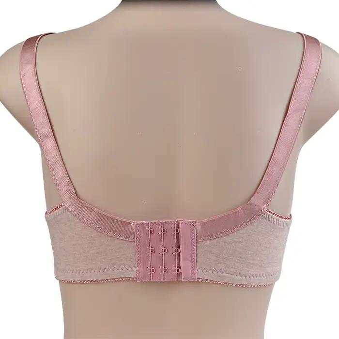 Soutien-gorge fin pour femmes, sans fil, en coton, confortable, grande taille 48C 46CD