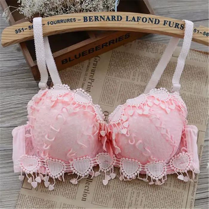 Femmes Sexy soutien-gorge dentelle douce bretelles réglables Push Up brassière à armatures Lingerie haut rembourré ropa de mujer brasieres para mujer