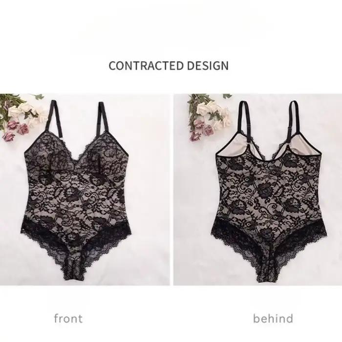 Lingerie veľkosti L, sexy čipkovaná kombinéza