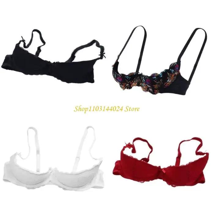 Soutien-gorge féminin en coton avec coupe triangle et décoration patchwork pour maintien parfait et décolleté sublime pour femmes occasions spéciales
