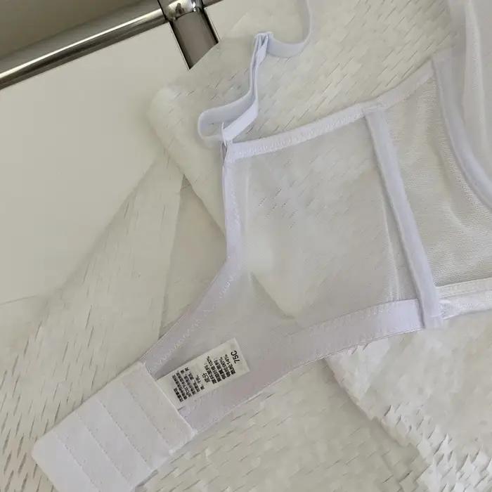 Soutien-gorge transparent en dentelle brodée pour femme, ultra fin, sous-vêtement sans bretelles, invisible, sexy, patch de poitrine, cadeau