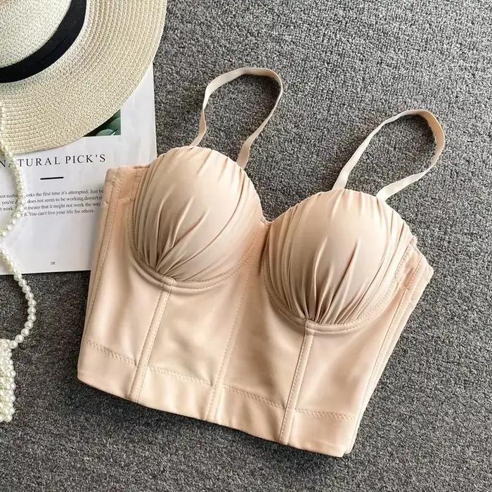 Novinka pre ženy Bustier podprsenka 2025 módne leto pevná nastaviteľná ramienka Push up Bralet Sexy oblečenie nočný klub tielko topy