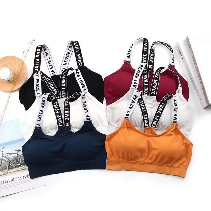 Soutien-gorge de sport sexy pour femme, sous-vêtement push-up, pour gym, fitness, yoga, 1 pièce