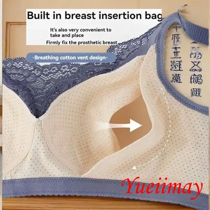 Soutien-gorge de mastectomie avec poches pour prothèse mammaire, refBra2255