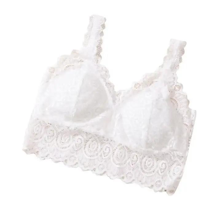 Soutien-gorge rembourré au crochet, culotte en dentelle, bustier, été