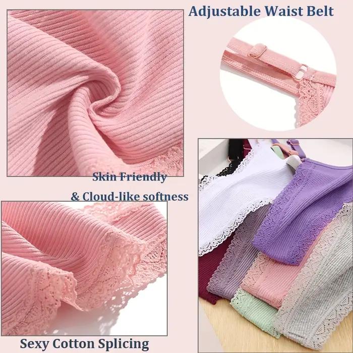 String sexy en coton avec ceinture ajustable pour femme, culotte sans couture, respirant, taille basse, lingerie féminine, doux, solide, document, intime
