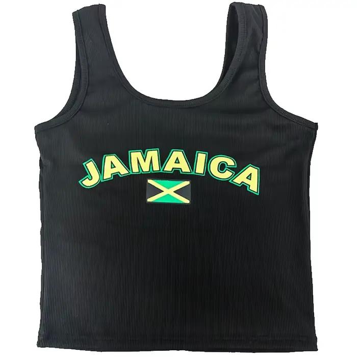 JAMAICA - Čierne glazúrované tielko pre ženy