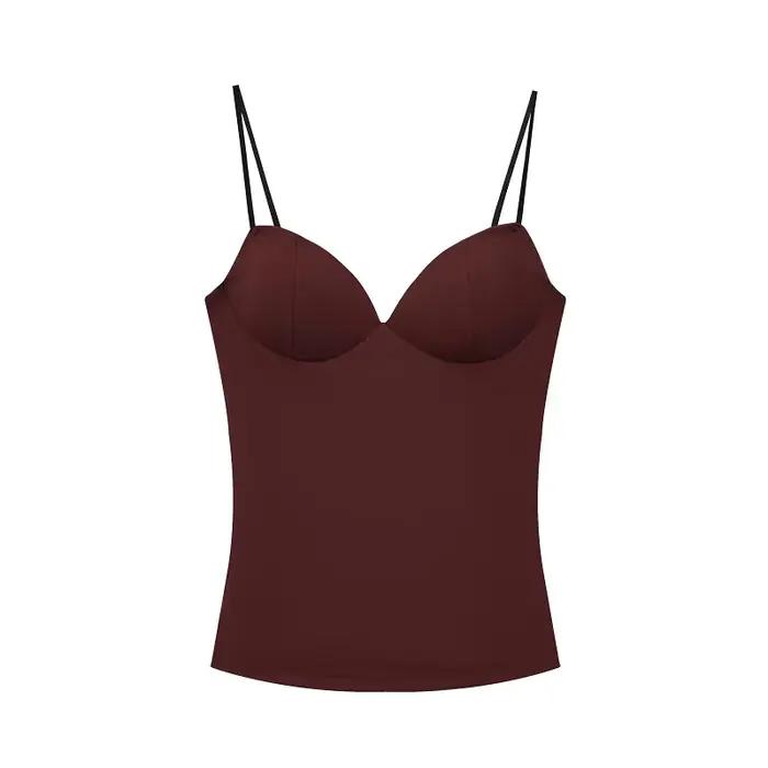 Camisier sexy MUJER en polyester pour femmes, bustier court, style club, été, occasions spéciales