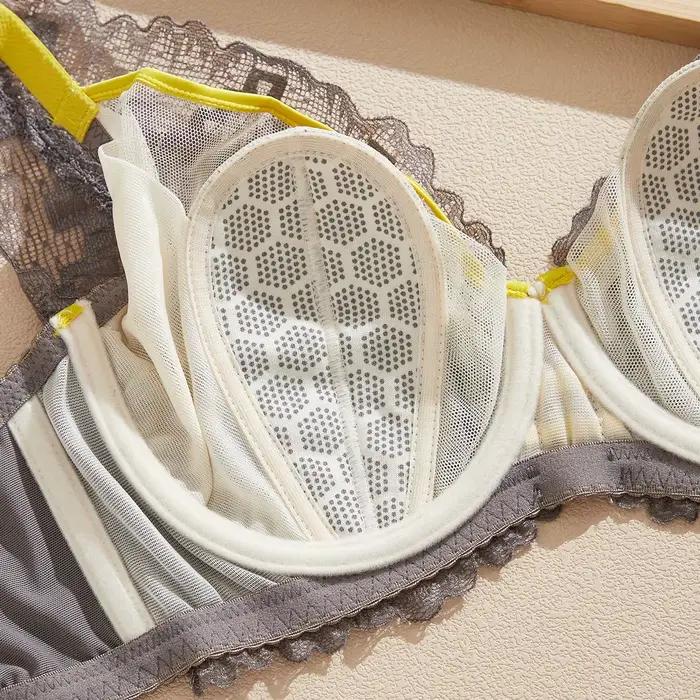Elegantný Beauwear 2025 75 80 85 C D podprsenka pre ženy 3/4 košíček výstrih Sexy čipka