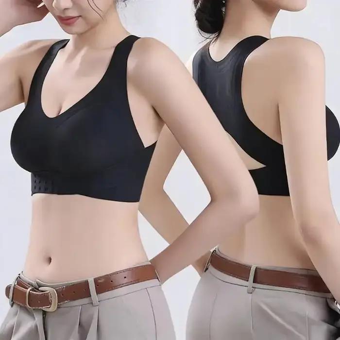 Soutien-gorge correcteur Postures avec fermeture, soutien du sans fil, confortable, sans doublure, couverture complète,