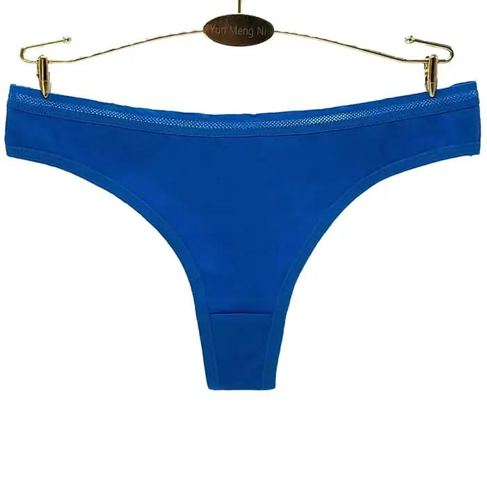 Strings et culottes en coton pour femmes, sous-vêtements sexy, lingerie féminine, lot de 5 pièces