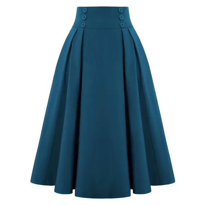 SISHION - Dámske elegantné polodlhé rozšírené sukne