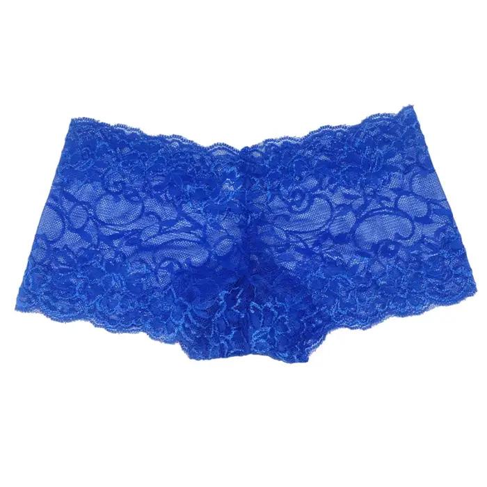 Culottes fines en dentelle pour femmes, sous-vêtements d'été bon marché, shorts transparents confortables, boxers pour femmes, vêtements intimes féminins