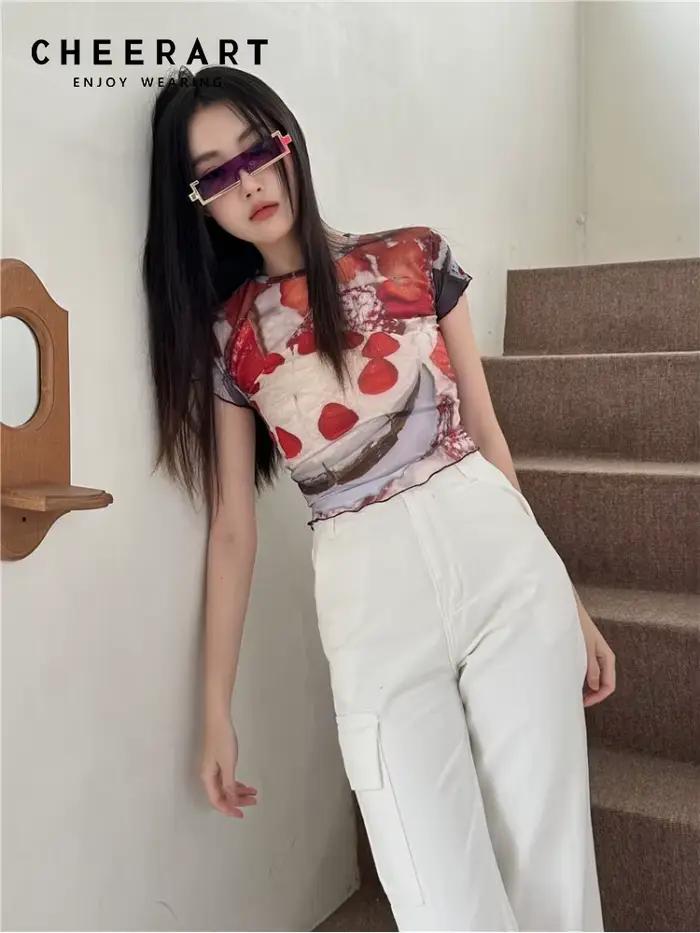 Contest ERART Ovocný grafický t-shirt pre ženy