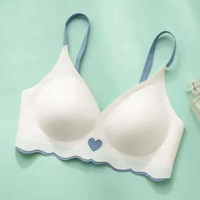 Soutien-gorge sans fil ajusté, antichoc, push-up, sans couture, effet galbant, réglable, pour le sport, pour filles et femmes