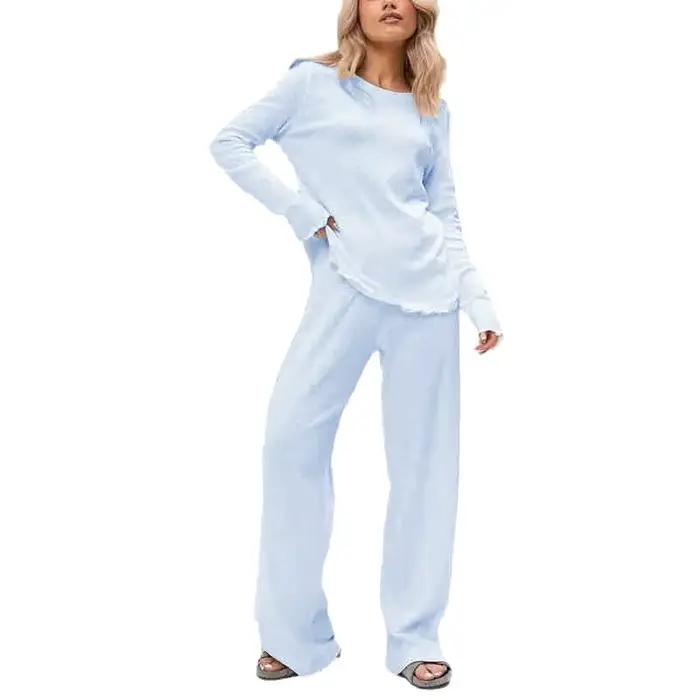 Elegantný pyžamový set s dlhými rukávmi pre ženy