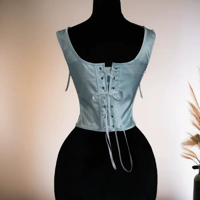 Femmes Corset cultures Bustier surbuste façonnant hauts Vintage palais corsages ajustement serré scène Costume à lacets désossé bustiers