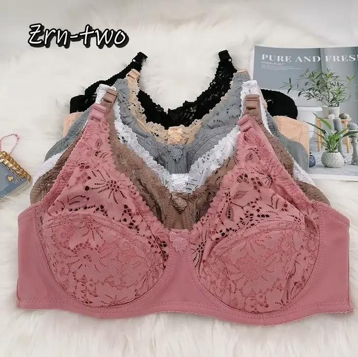 Soutien-gorge push up en V profond pour femmes, lingerie en dentelle, sous-vêtements en coton, mode française, classique et sexy, grande taille, 75B, 80B, 85C, 90D, 100D, C17