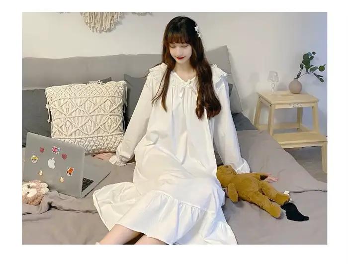 Nuissette en soie lactée pour femmes, chemises de nuit élégantes et confortables pour dormir et se détendre chez soi