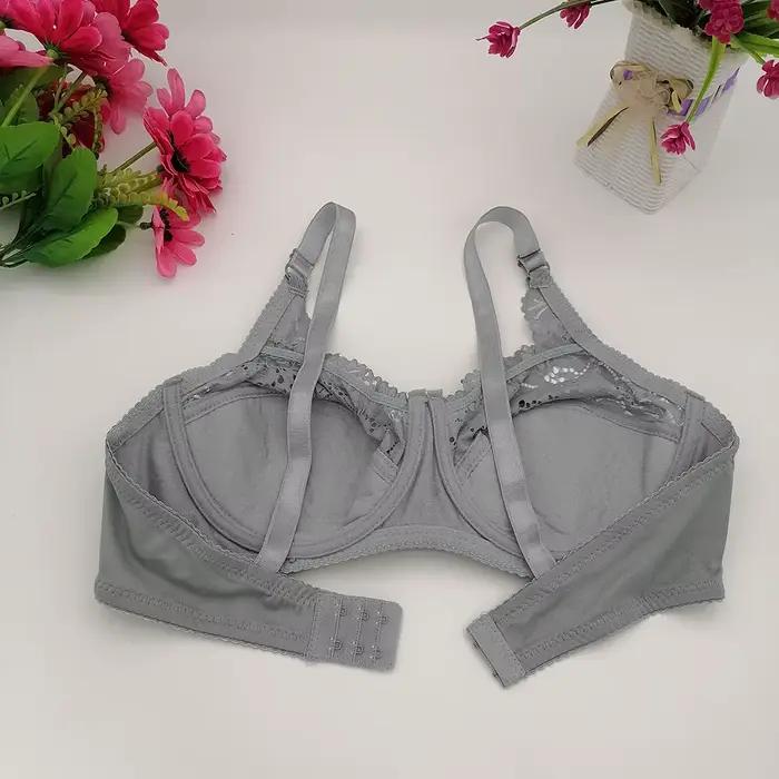 Soutien-gorge push up en V profond pour femmes, lingerie en dentelle, sous-vêtements en coton, mode française, classique et sexy, grande taille, 75B, 80B, 85C, 90D, 100D, C17