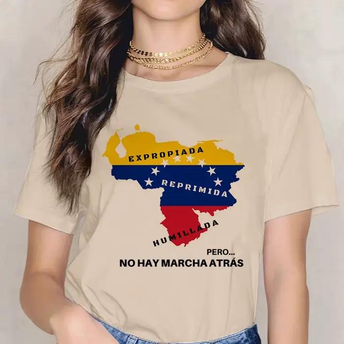 Dámske letné tričko s potlačou Venezuela Mange gotické